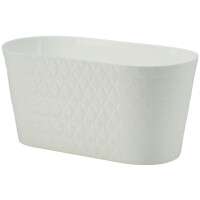 Kvetináč DIAMANT Petit 27cm biely FORM PLASTIC